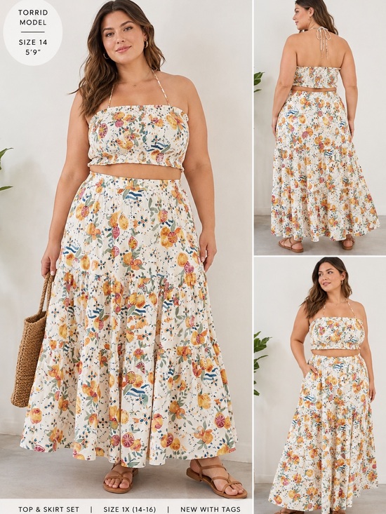 Torrid Curve Dresses & Skirts - NWT Torrid Fruit Print Smock Top and Maxi Skirt set| Size 1X